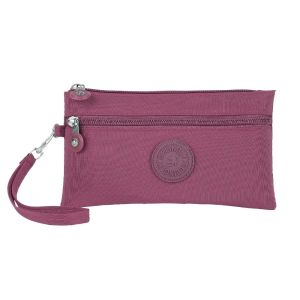 ROLL Waterproof Women Wallet Wear-resistant Durable Coin Purse Nylon Mobile Phone Bag Ladies