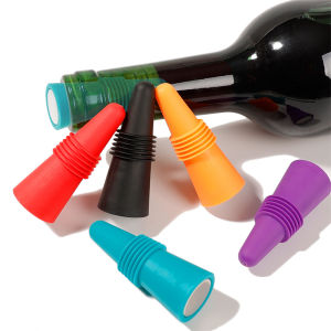 Silicone Wine Bottle Stopper Whisky Accessories Leak Proof Beer Champagne Cap Closer Wine Cork Plugs Lids Kitchen Bars Tools