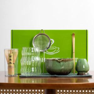 【SG Stock】🔥Japanese Matcha Tea Ceremony Set Kit Matcha Bowl Whisk Set Tool Bamboo Brush Household Baking Tea Tools