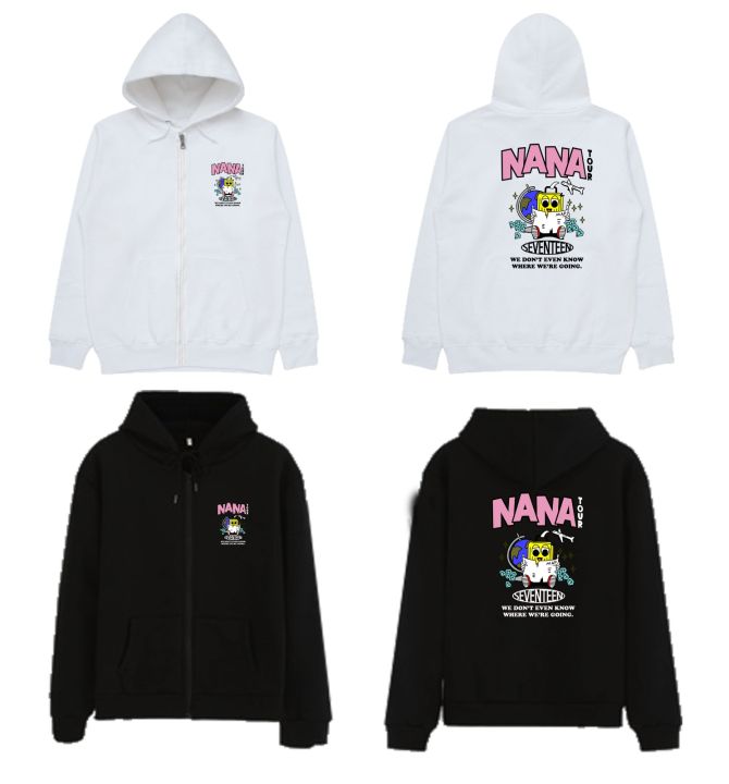 ナナツアー セブチ SEVENTEEN NANATOUR パーカー フーディー SEVENTEEN Nana Tour 2024 Zip Up Hoodie Size S Official With
