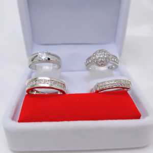 Cincin SilverWanita Aksesoris Fashion Awet Tahan Lama Anti Karat Cocok Untuk Harian G8-C7#2