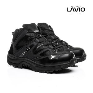 Sepatu Safety Boots Pria Lavio Gibson Anti Slip Anti Licin Sol karet Best Quality
