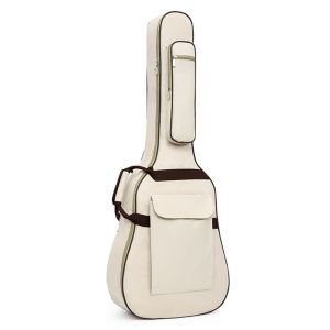 กระเป๋าเป้กีต้าร์ไฟฟ้า40/41นิ้ว600D ผ้าอ๊อกซ์ฟอร์ดบุหนากันน้ำถุงกิ๊กกีตาร์อะคูสติกพร้อมสายคล้องคอ