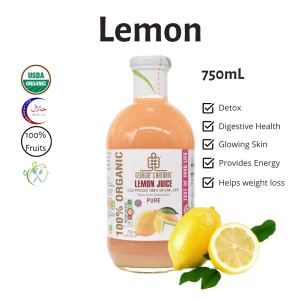 [Georgias Natural] - Lemon Juice 750mL | 100% Pure Organic