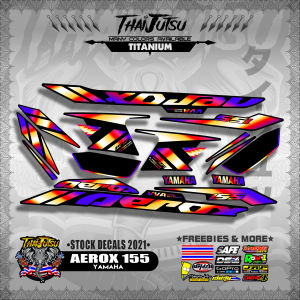 YAMAHA AEROX 155 V2 ( STOCK DECALS 2021 ) (ThaijutsuStickers)