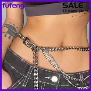fufeng Nhiều Lớp Kim Loại Thắt Lưng Chuỗi Cho Phụ Nữ Dây Thắt Lưng Dài Tua Eo Chuỗi Ăn Mặc Quần Jean Thắt Lưng Phụ Nữ Dây Thắt Lưng Thắt Lưng Phụ Nữ Cơ Thể Chuỗi