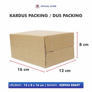Kardus Box Packing Die Cut Coklat Polos Serbaguna Ukuran Besar Kecil Packaging Karton Easy Usage Per Pax / Pustaka Baru Kardus - PBK