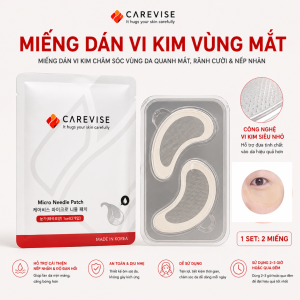 Miếng dán Mắt vi kim CAO CẤP Hàn Quốc mờ nếp nhăn mắt rãnh cười trán CAREVISE MICRO NEEDLE
