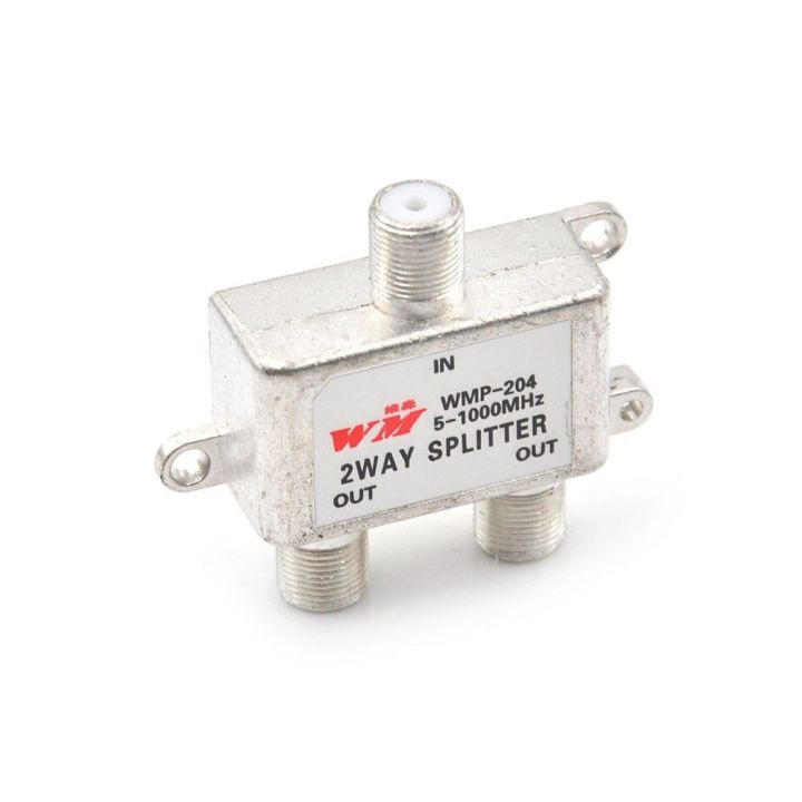 KINGSTART Durable 51000 MHz Splitter 2 Way Coax Cable TV Antenna Satellite TV Receivers Signal