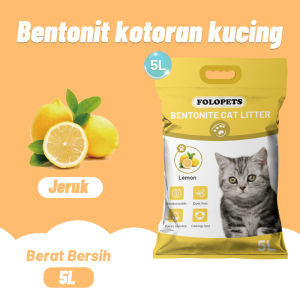 【FOLOPETS】10Liter Pasir Kucing Gumpal Wangi Full Bentonite Pasir Kucing Cat Litter Sand