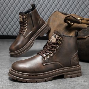 DTNOW Mens Autumn New Casual Boots Fashionable Boots Men Classic Versatile Commuting Boot