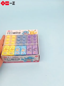 Pemadam Pokemon Comel Pikachu Alat Tulis Kanak Kanak Set Pemadam Sekolah Hadiah Kreatif Lukisan Pokemon Eraser Set Cute Cartoon Pikachu Stationery Kids School Supplies Art Rubber Clean Wipe Gift Box iiGEN一正卡通创意学生宝可梦星星美术彩虹夹心橡皮擦小学生专用儿童可切夹心果冻橡皮擦的干净幼儿园礼物 E114