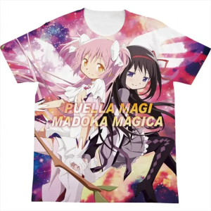 [Local Stock] HBESTY Halloween Christmas Anime Puella Magi Madoka Magica 3D Printed T-Shirts Men Women Fashion Oversized Short Sleeve T Shirt Male Tees Tops Man Clothing