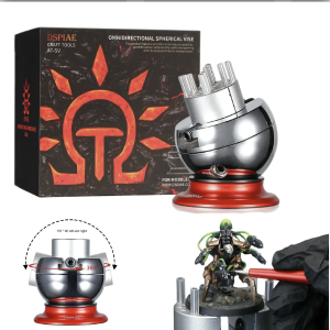 DSPIAE AT-SV Omnidirectional Spherical Precision Vise 360° Free Rotation for Flexible Viewing for Gundam Model Building Painting DIY Creating Red Auxiliary Tools