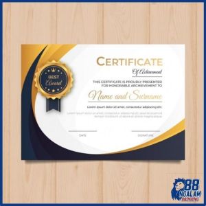 Cetak Sertifikat A4 Termurah / Cetak Sertifikat Seminar Penghargaan\nCUSTOM Cetak Sertifikat Gaming / Print Sertifikat Turnamen Piagam Penghargaan