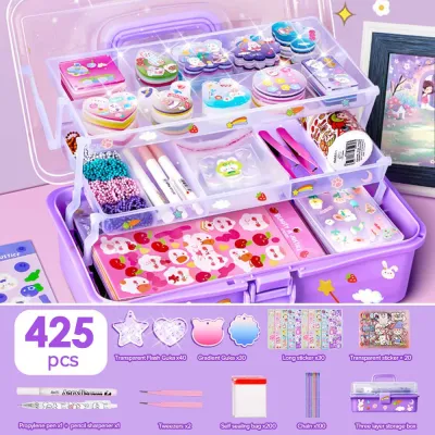 Craft Kit Stickers Keychain Kids 425PCS DIY Hand Tools Epoxy Glue Goo Card Acrylic Guka Resin Molds Gift Set Art Supplies