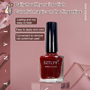 Fancy Fingers 💅14 Colors Water Based Peel off Glitter Nail Polish Quickly Drying No Bake Non Toxic Nail Polish