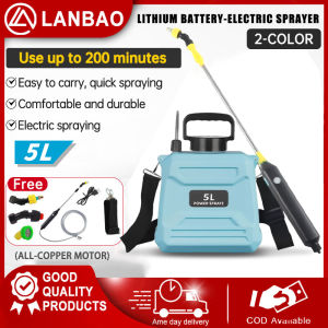 Electric Garden Pressure Sprayer 5L/8L Capacity Mist Sprayer Knapsack Battery Sprayer Pump Pam Racun Bateri