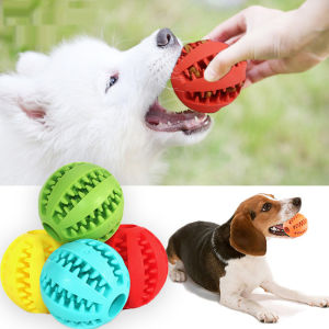 Pet Ball Toys Interactive Puppy Chew Tooth Cleaning Elasticity Small Big Rubber Dogs Ball