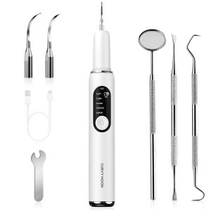CURVY MOON T6 Sonic Dental Scaler Easy Home Use for Beginners 38KHZ Remove Tartar & Stains IPX6 Waterproof Kit ﻿ ﻿