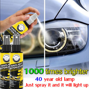 [24 hours delivery] Car headlight polish car headlamp polish 3 second yellow removal head lamp coating polish car care product car headlamp cleaner car headlight repair fluid headlamp restoration kit