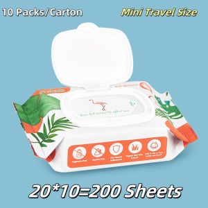 [10 Packs/Carton] Einmilk Premium Organic Baby Wet Wipes soft moist thick baby wipes unscented