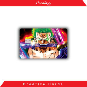 Stiker Sticker Kartu Atm Skin Card Anime - One Piece Luffy Zoro Shanks SPESIAL HOLOGRAM Stiker BCA Mandiri Bri Bni Debit Credit Emoney Flazz Etoll TapCash Brizzi dll