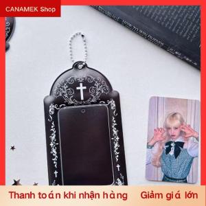 CS Hình Trái Tim Kawaii Kpop Photocard Chủ Với Keychain Mini Album Tổ Chức Cho Sinh Viên Món Quà Sưu Tập