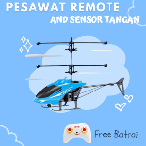 Hiro Toys RC Helikopter remote control dan Sensor Tangan