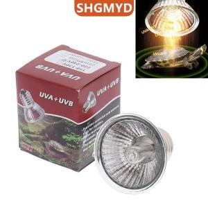 [COD] SHGMYD SPORTS หลอดไฟสำหรับสัตว์เลื้อยคลาน 3.0 UVA + UVB 25 50 75W หลอดไฟ UV ให้ความร้อนกับเต่า