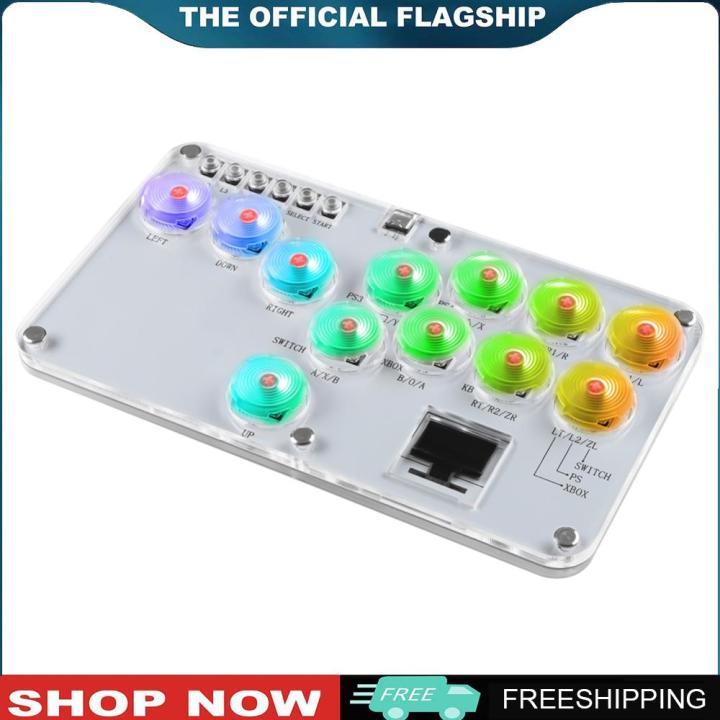 Leverless Controller Fight Sticks Custom RGB Keyboard Arcade Stick
