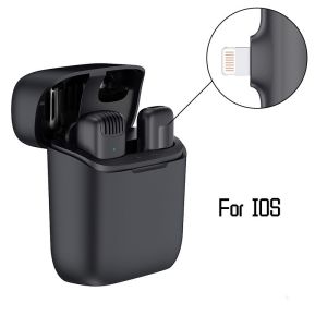 SCUDOS X8 Mikrofon Nirkabel Lavalier dengan Kotak Pengisi Daya Wireless Microphone Mikrofon Lapel Mini Microphone Mic clip on untuk YouTube TikTok Facebook Live Streaming Vlogging
