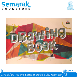DODO Buku Gambar A3 [1 Pack/10 Buku / 8 Lembar]