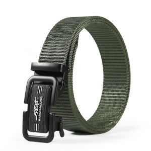 Automatic Buckle Mens Belt Premium Leather Reversible Waistband