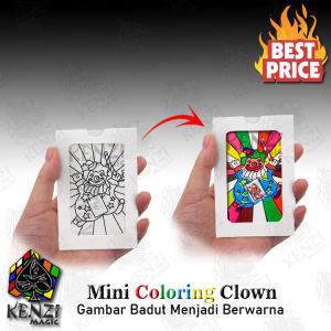 Alat Sulap Mini Coloring Clown Mainan Sulap Badut berwarna
