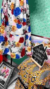 MIDI DRESS FLOWER PRINTED ADJUSTABLE