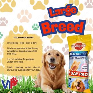 Pedigree Dentastix Chew Treats for Dogs for Daily Mouth Freshness Small and Large Breeds