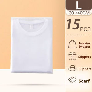 15/30/45pcs Reusable Zip-lock Seal Waterproof Travel Packing for Clothes Underwear bag pouch storage organizer