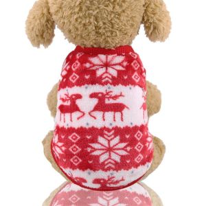 【MQQ】Dog Clothes Christmas Pet Shih Tzu Puppy Outfit Winter Xmas Santa Reindeer Dog Costume Cat Hoodie Coat Party Dress Up