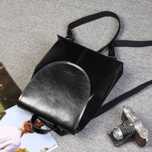 Royal Bagger Backpack for Women Genuine Cow Leather Girls Backpacks Fashion Shoulder Crossbody Bag Elegant Travel Bags Korea Style