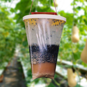 【New Arrival】 High Efficiency Electric Fly Trap Outdoor Non Toxic Flies Catcher Hanging Bag for Garden and Patio