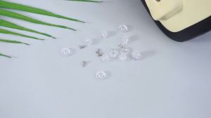 Beeveer 3 Pairs Universal Anti Fog Insert Pin for Motorcycle Helmet Pinlock Pins Insert for Helmet Lenses Applicable When the Aperture Is ≥ 0.4 mm Three Component Pin