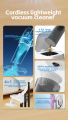 Handheld wireless vacuum cleaner for home use and car multi-purpose 16000pa powerful suction power. 