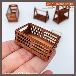 [Carmelun] 1 12 Dollhouse Mini Storage Baskets Dolls House Bread Food Basket Dollhouse Decoration Accessories