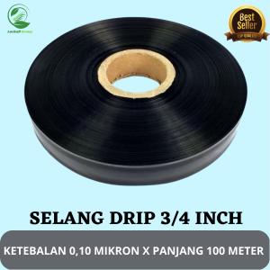 Selang drip irigasi tetes diameter 4 cm ketebalan 05 mikron panjang 100 meter