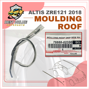 TOYOTA ALTIS ZRE211 2018-2024 MOULDING ROOF MOULDING LINING RUBBER OUTER STRIP WINDOW GETAH LUAR BUMBUNG 75556-02310