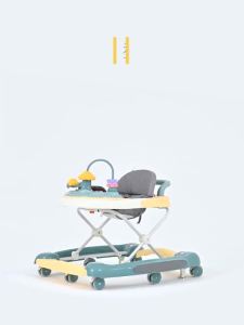 Baby Push Walker Baby Walking Chair Foldable Hand Push Walker Wear-Resistant and Durable Baby Push Walker