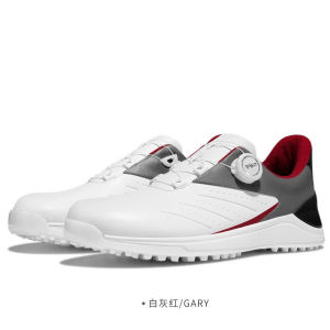 PGM Waterproof Golf Shoes for Men Knob Lace Microfiber Sports Shoe Sneakers Hiking Boot with Non Slip Sole Design XZ308