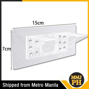 4pcs Furniture Closet L-type Bay Bracket Self-Adhesive Shelf Support Bracket Load 30KG