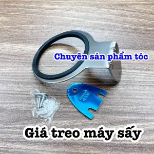 Giá treo máy sấy cao cấp T007 - Thép không gỉ lót đệm cao su gọn gàng sang trọng cho salon - Giá treo máy sấy tóc T007